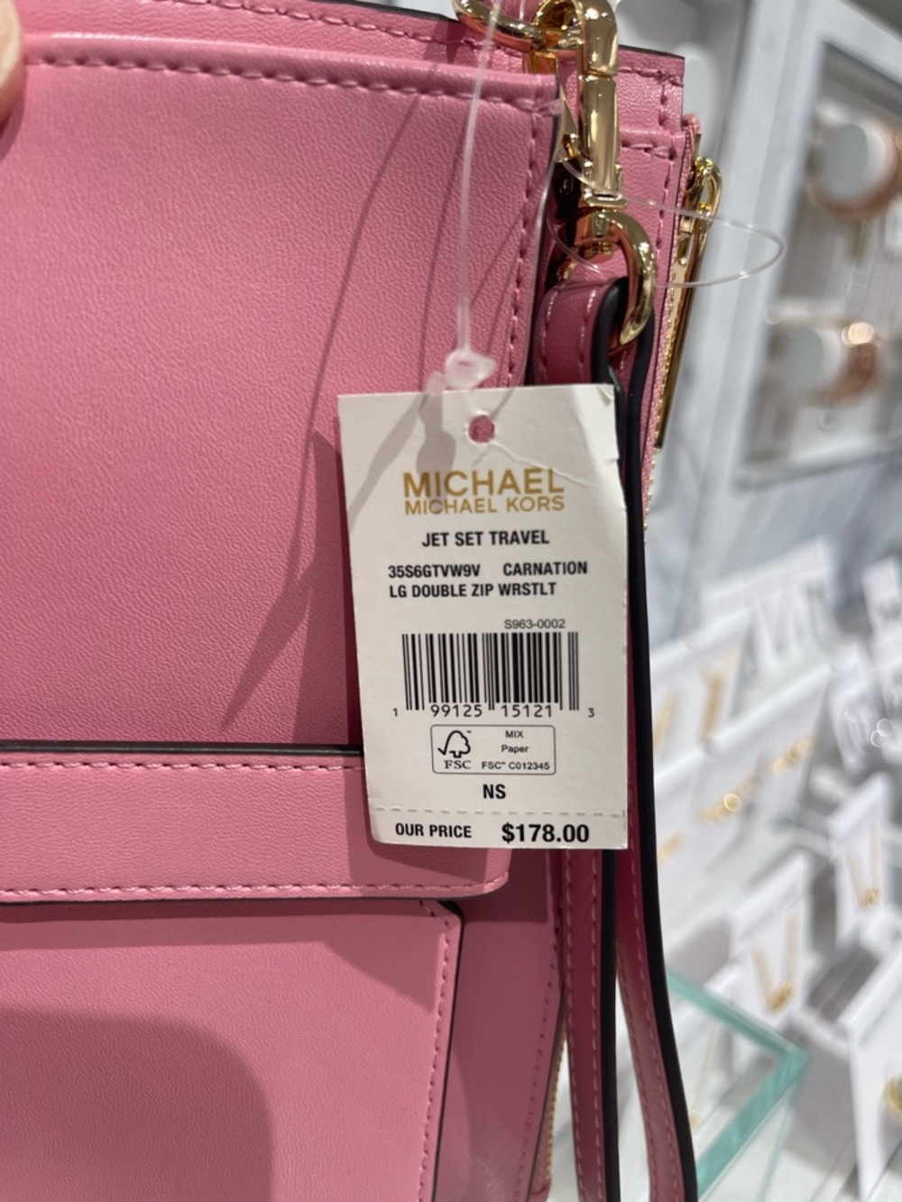 MICHAEL KORS JST Lg Double Zip Printed Signature Logo Wristlet Wallet
Carnation - Picture 5 of 16